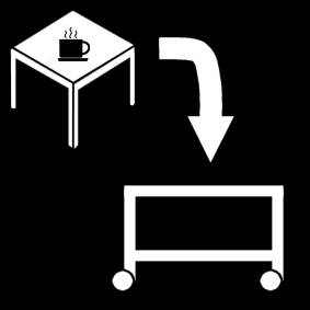 tafel afruimen